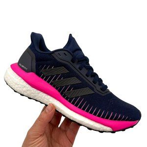 Adidas Womens Running Shoes Size 5/Youth Girls Size 4Y Navy Multi Breathable